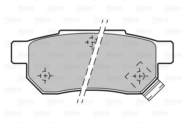 VALEO 598286 Kit pastiglie...