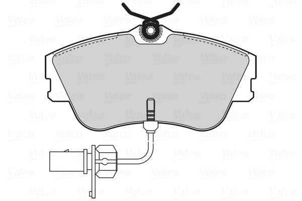 VALEO 301814 Kit pastiglie freno, Freno a disco