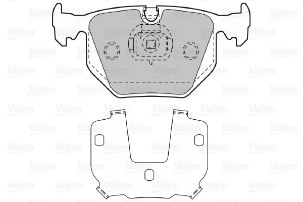 VALEO 598580 Kit pastiglie freno, Freno a disco