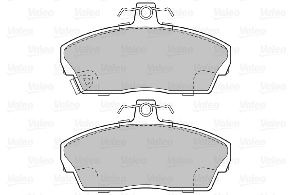 VALEO 598022 Kit pastiglie freno, Freno a disco