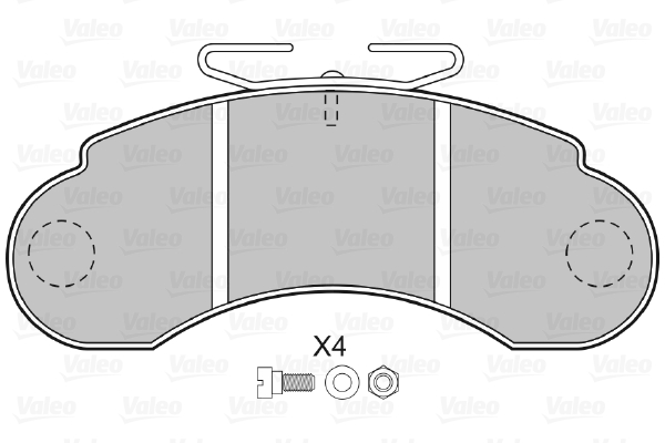 VALEO 598000 Kit pastiglie...