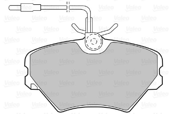 VALEO 598599 Kit pastiglie freno, Freno a disco