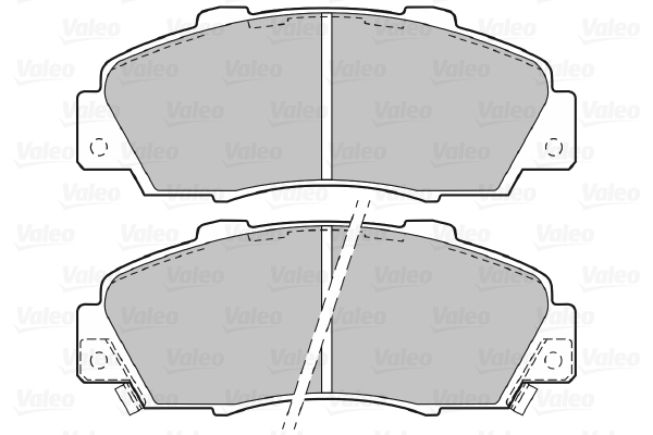 VALEO 598627 Kit pastiglie freno, Freno a disco