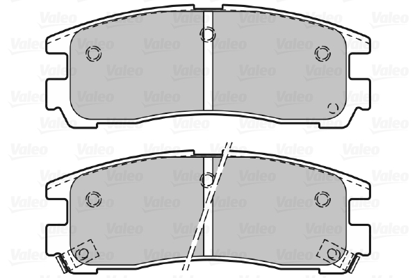 VALEO 598834 Kit pastiglie freno, Freno a disco-Kit pastiglie freno, Freno a disco-Ricambi Euro