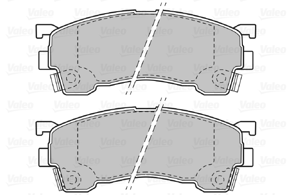 VALEO 598629 Kit pastiglie...