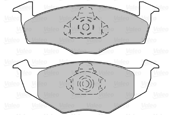 VALEO 598066 Kit pastiglie freno, Freno a disco