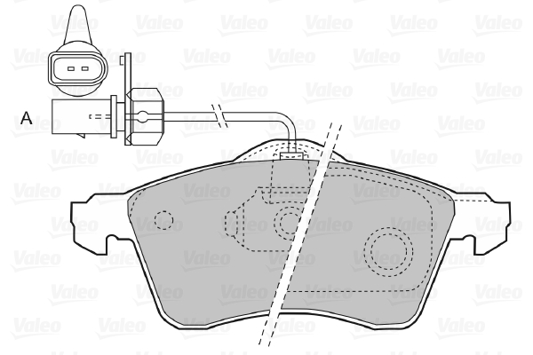 VALEO 598676 Kit pastiglie freno, Freno a disco