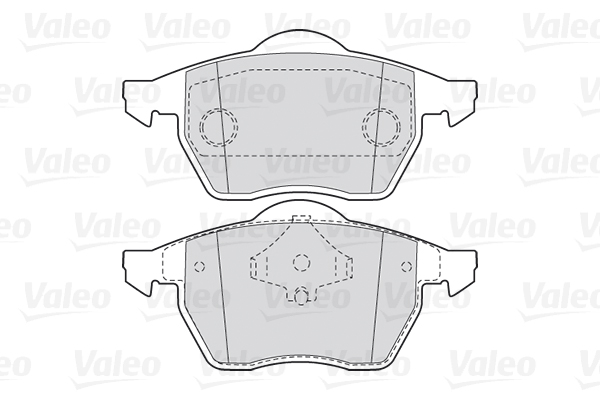 VALEO 301355 Kit pastiglie freno, Freno a disco