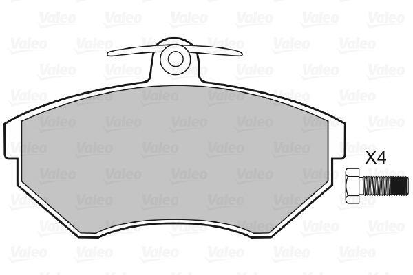 VALEO 598330 Kit pastiglie freno, Freno a disco