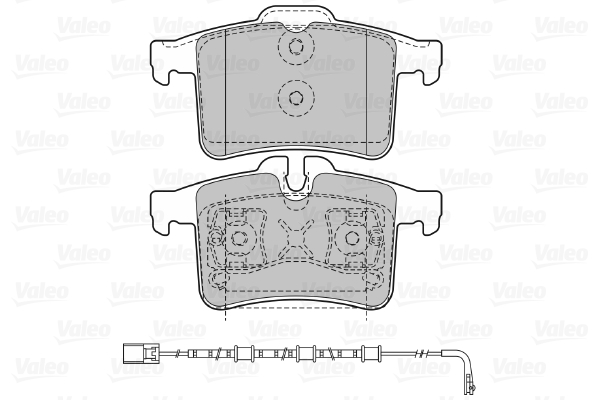 VALEO 601476 Kit pastiglie freno, Freno a disco