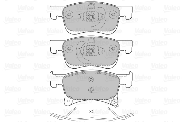 VALEO 601469 Kit pastiglie...