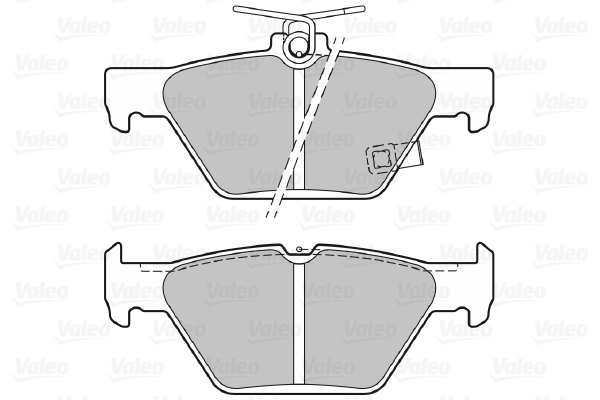 VALEO 601494 Kit pastiglie freno, Freno a disco