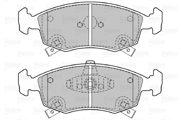 VALEO 601483 Kit pastiglie freno, Freno a disco