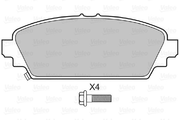 VALEO 598435 Kit pastiglie freno, Freno a disco