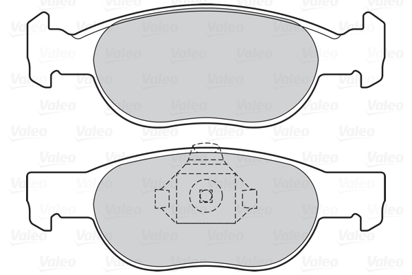 VALEO 598605 Kit pastiglie freno, Freno a disco