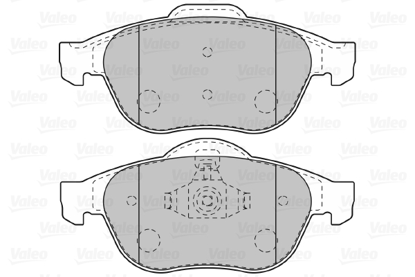 VALEO 598993 Kit pastiglie freno, Freno a disco