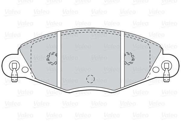 VALEO 302020 Kit pastiglie freno, Freno a disco