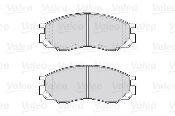 VALEO 301522 Kit pastiglie freno, Freno a disco