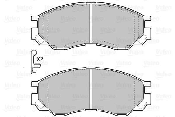 VALEO 598522 Kit pastiglie freno, Freno a disco-Kit pastiglie freno, Freno a disco-Ricambi Euro