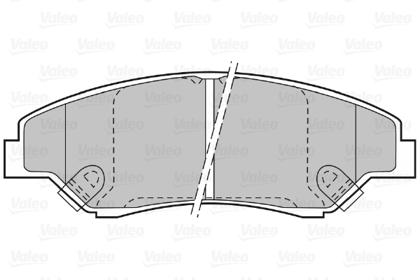 VALEO 598511 Kit pastiglie freno, Freno a disco