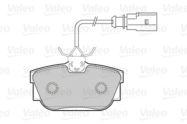 VALEO 301650 Kit pastiglie freno, Freno a disco