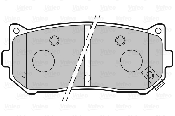 VALEO 301841 Kit pastiglie freno, Freno a disco