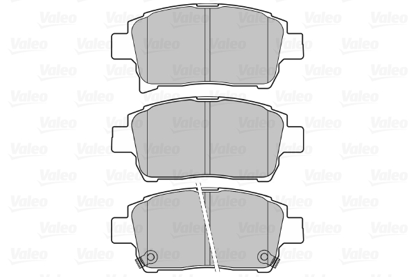 VALEO 598737 Kit pastiglie freno, Freno a disco