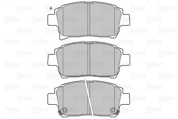 VALEO 598917 Kit pastiglie freno, Freno a disco