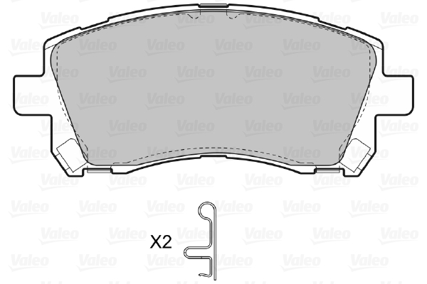 VALEO 598530 Sada brzdových...