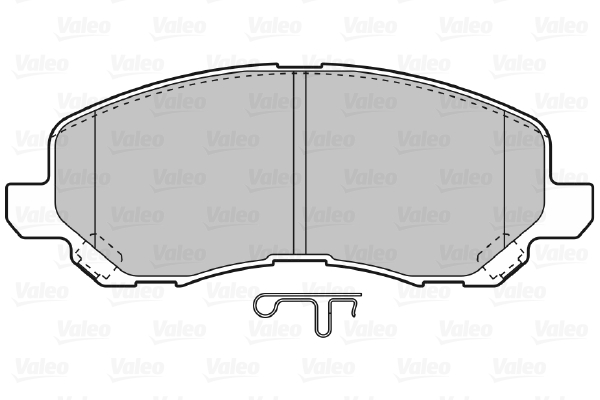 VALEO 598886 Kit pastiglie freno, Freno a disco-Kit pastiglie freno, Freno a disco-Ricambi Euro