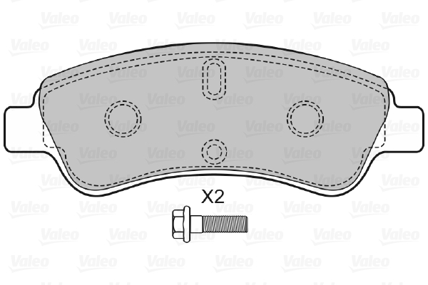 VALEO 598464 Kit pastiglie freno, Freno a disco-Kit pastiglie freno, Freno a disco-Ricambi Euro