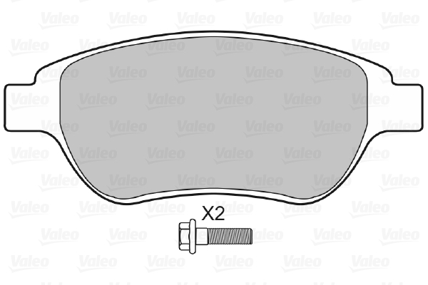 VALEO 598465 Kit pastiglie freno, Freno a disco