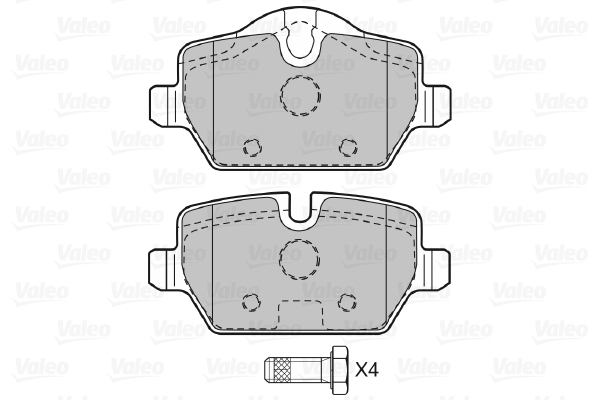 VALEO 598701 Kit pastiglie freno, Freno a disco-Kit pastiglie freno, Freno a disco-Ricambi Euro