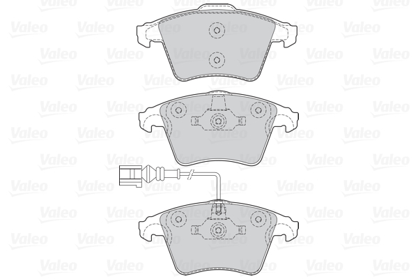 VALEO 302042 Kit pastiglie freno, Freno a disco