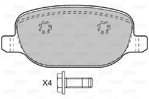 VALEO 601029 Kit pastiglie...