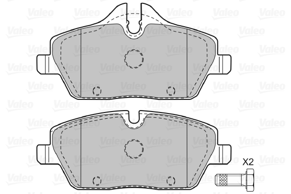 VALEO 598699 Kit pastiglie freno, Freno a disco-Kit pastiglie freno, Freno a disco-Ricambi Euro