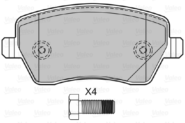 VALEO 601641 Kit pastiglie...