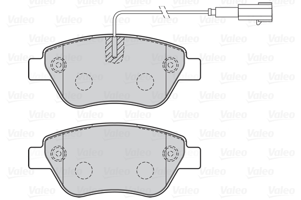 VALEO 301051 Kit pastiglie freno, Freno a disco