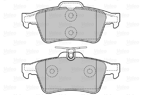 VALEO 601008 Kit pastiglie freno, Freno a disco