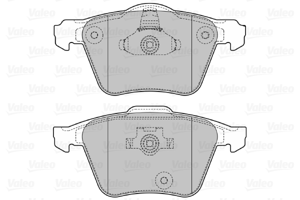 VALEO 598657 Kit pastiglie freno, Freno a disco