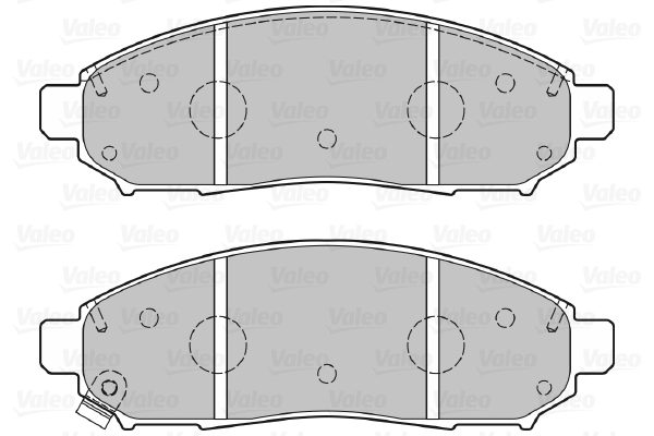 VALEO 301140 Kit pastiglie freno, Freno a disco