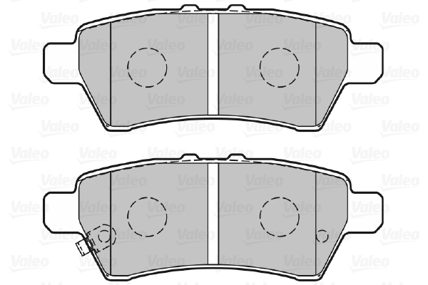 VALEO 301730 Kit pastiglie freno, Freno a disco