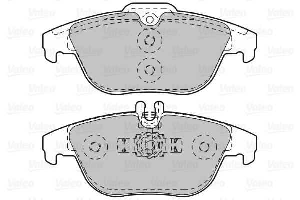 VALEO 601051 Kit pastiglie freno, Freno a disco