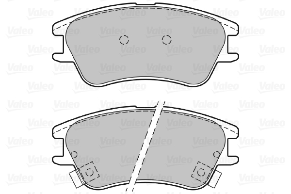 VALEO 598708 Kit pastiglie freno, Freno a disco