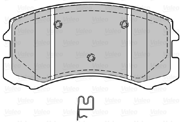 VALEO 598864 Kit pastiglie...