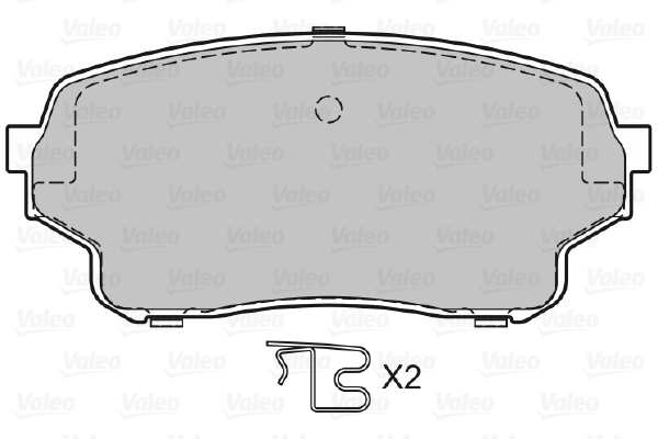 VALEO 598878 Kit pastiglie freno, Freno a disco-Kit pastiglie freno, Freno a disco-Ricambi Euro