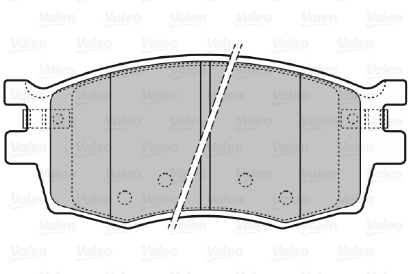 VALEO 598868 Kit pastiglie...