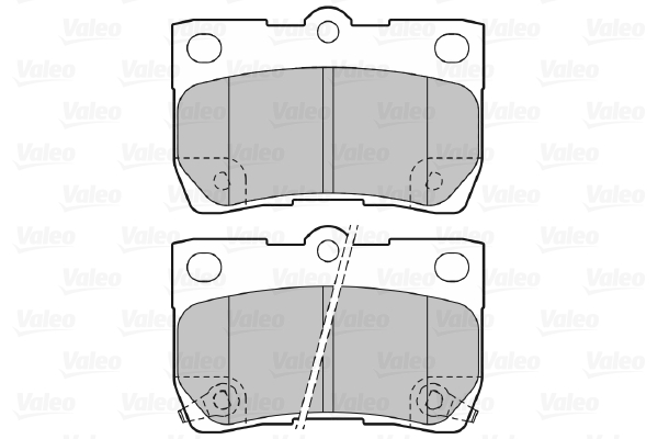 VALEO 598888 Kit pastiglie freno, Freno a disco