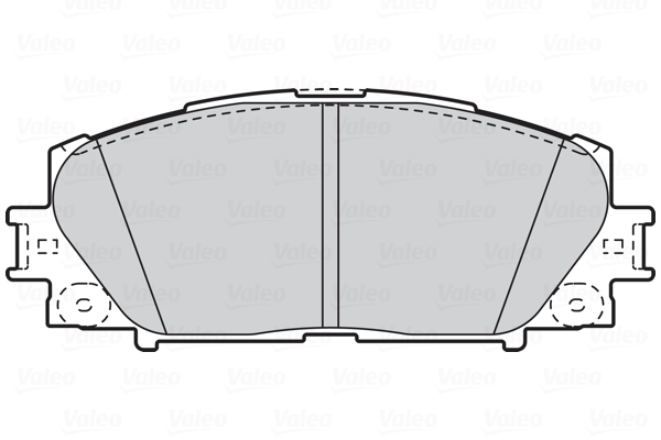 VALEO 302076 Kit pastiglie freno, Freno a disco