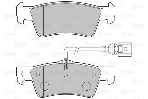 VALEO 301946 Kit pastiglie freno, Freno a disco